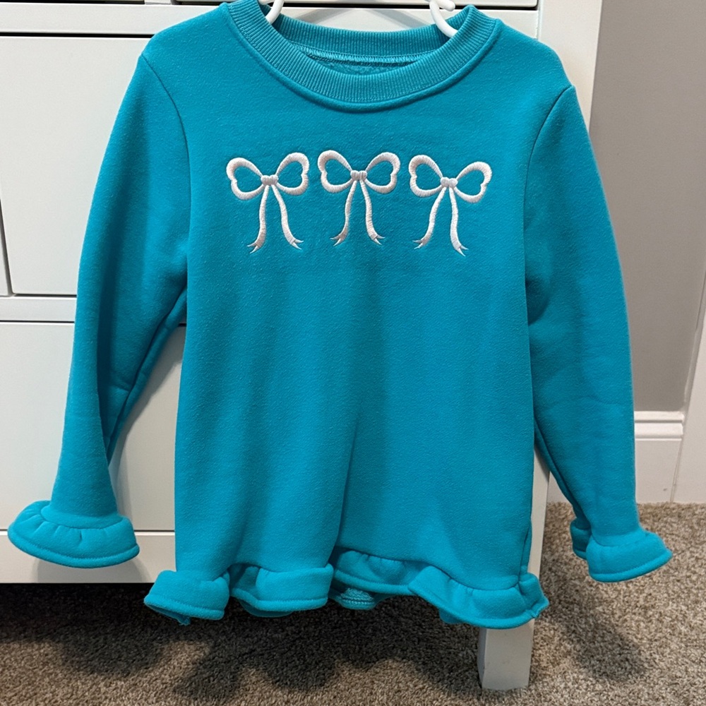 Itsy Bitsy Sweatshirt with Bow Embroidery